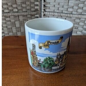 Dupont Brugge Belgium Souvenir Coffee Mug Vintage Ceramic Cityscape Travel Cup